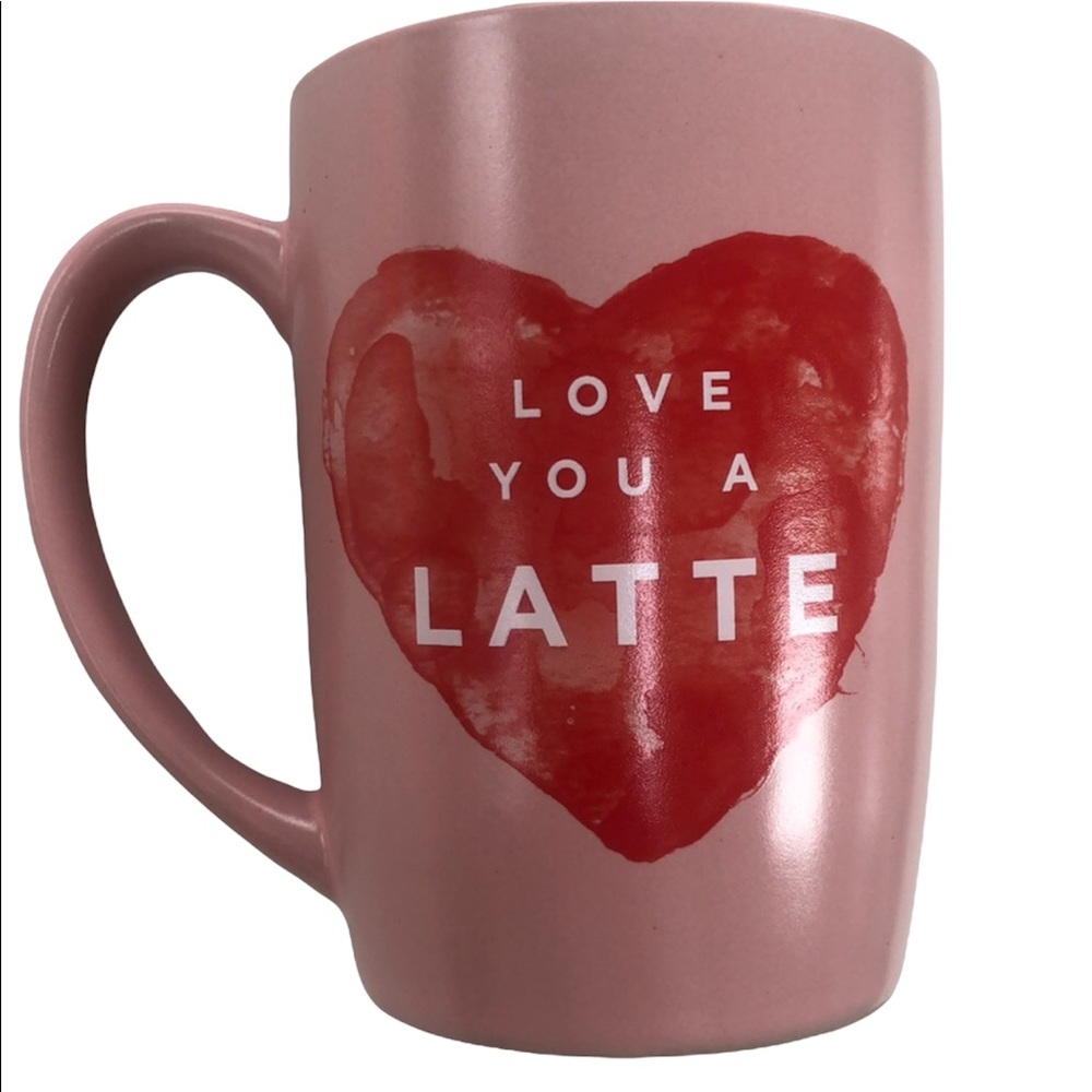 Love‎ You A Latte Red Heart Pink Mug